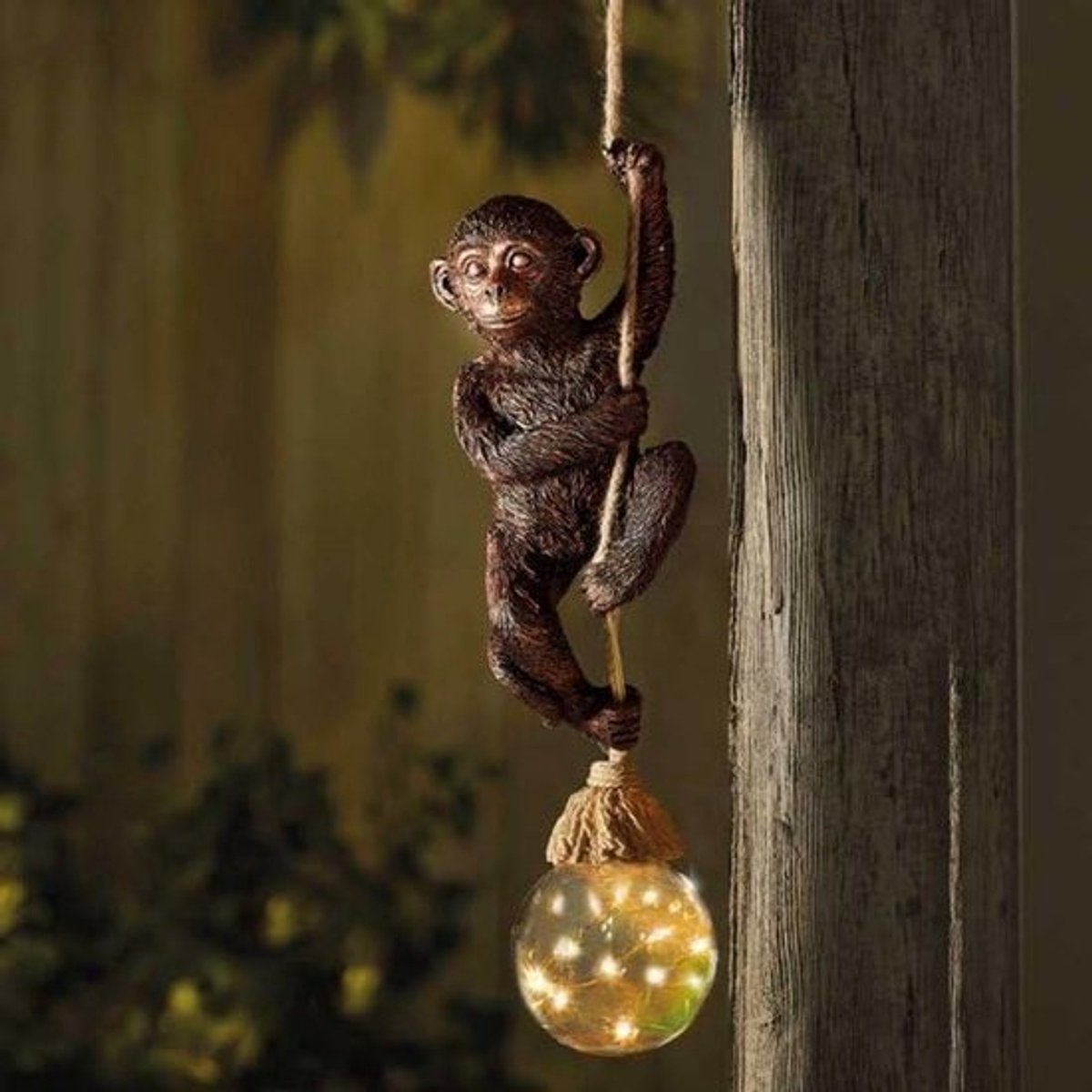 Hangende Solar Lantaarn Tuin Ornament - Waterdicht Hars Sculptuur met LED Verlichting voor Buiten