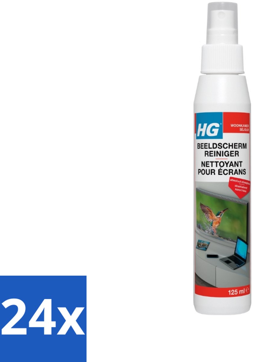 24 x HG Beeldschermreiniger 120 ml - Beeldschermreiniger - Beeldscherm Schoonmaken - Streepvrije Beeldscherm - Beeldscherm Reiniging - Lcd Reiniger