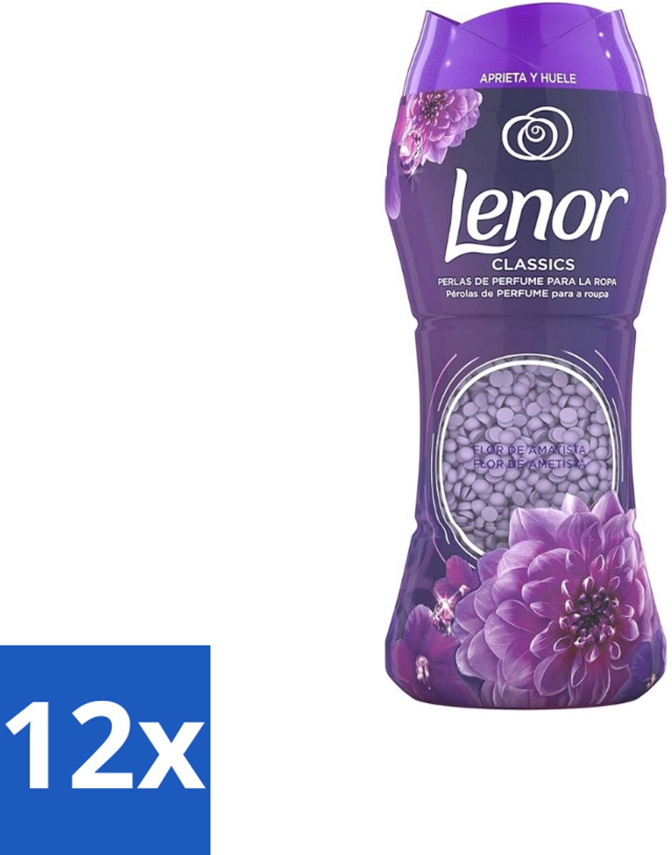 12 x Lenor Unstoppables – Geurbooster – Amethyst – 210 g - Geurbooster Was - Wasgeur - Wasgeur Intens - Wasgeur Langdurig - Wasgeur Amethyst