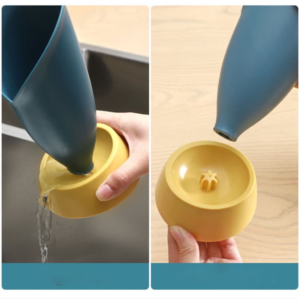 Tweedelig keukenrek en bestekrek - multifunctionele plastic opbergmand voor messen, vorken en lepels.