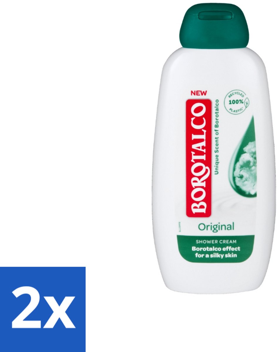 2 x Borotalco – Douchegel – Original – 250 ml - Douchegel - Borotalco - Huidverzorging - Douchegel Voor Gevoelige Huid - Douchegel Voor Droge Huid