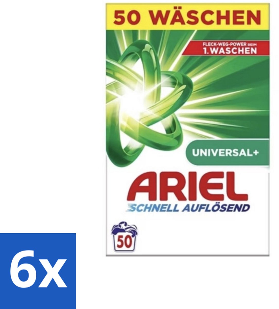Ariel – Waspoeder – Original – 3 kg – 50 wasbeurten - Voordeelverpakking - 6 stuks
