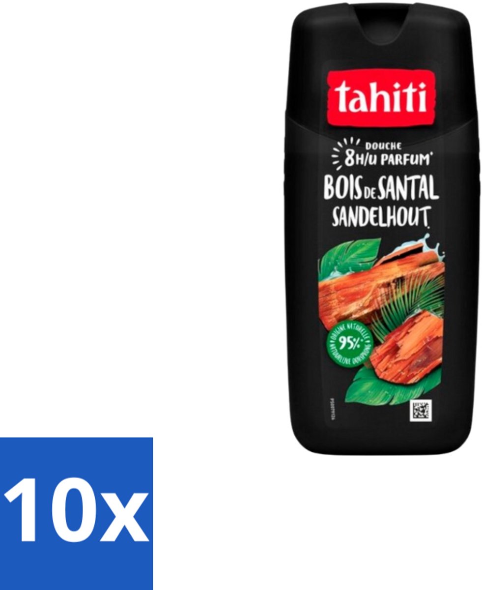 Tahiti – Douchegel – Sandelhout - 315 ml - Bulkverpakking - 10 stuks