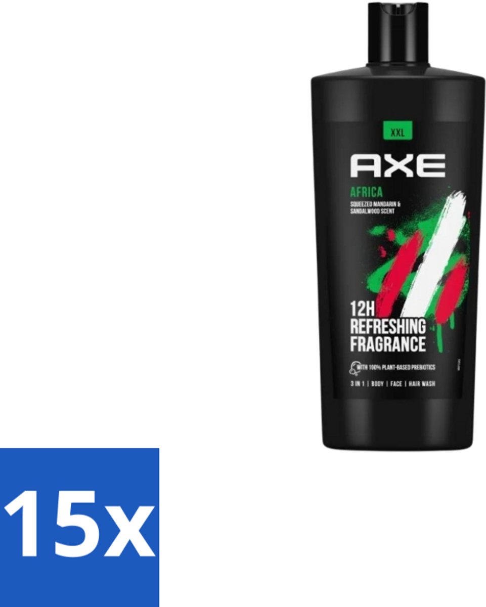 AXE – Douchegel – Africa – 700 ml - Bulkverpakking - 15 stuks