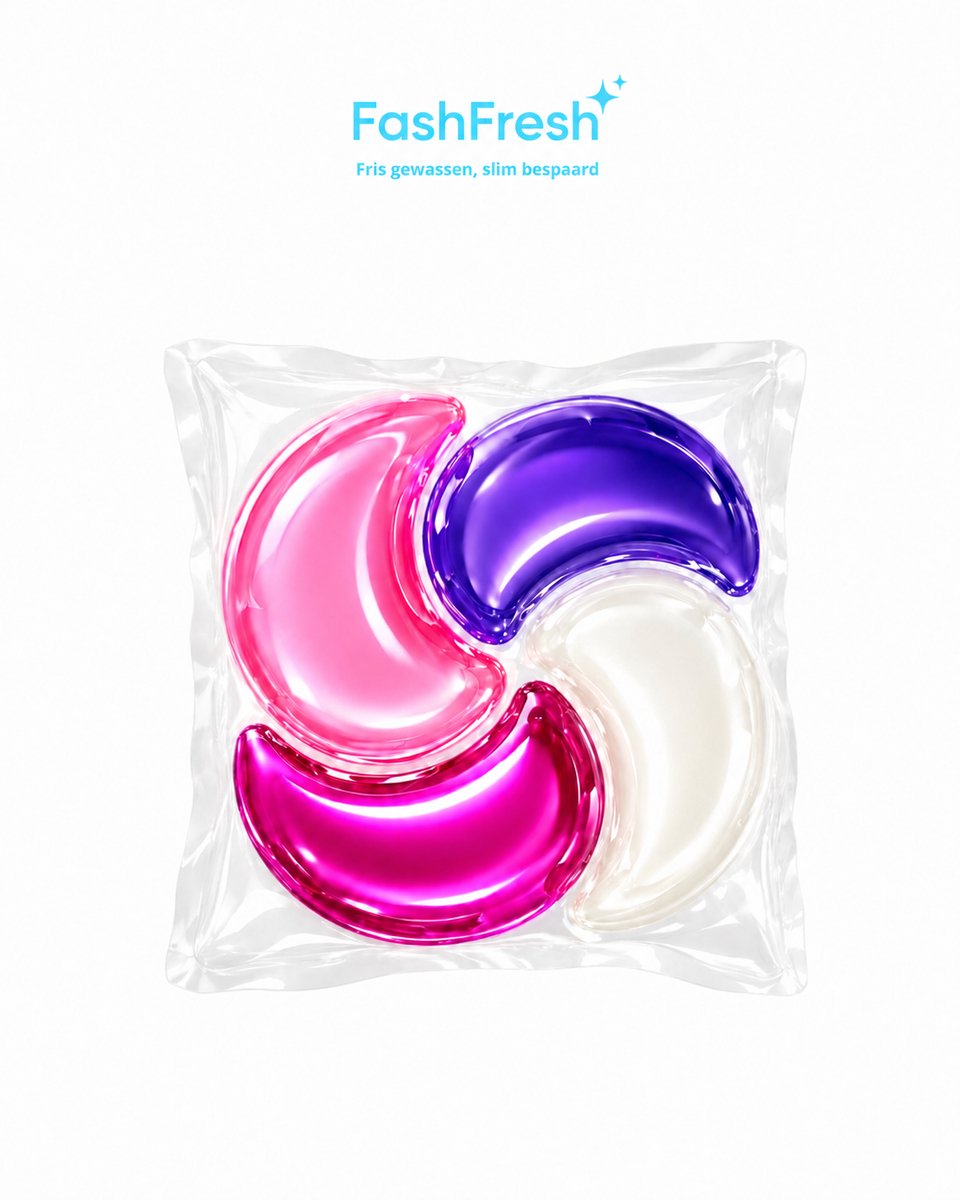 FashFresh Wascapsules 800 - Hypoallergeen - Wit/bont/donker - 15-90°C