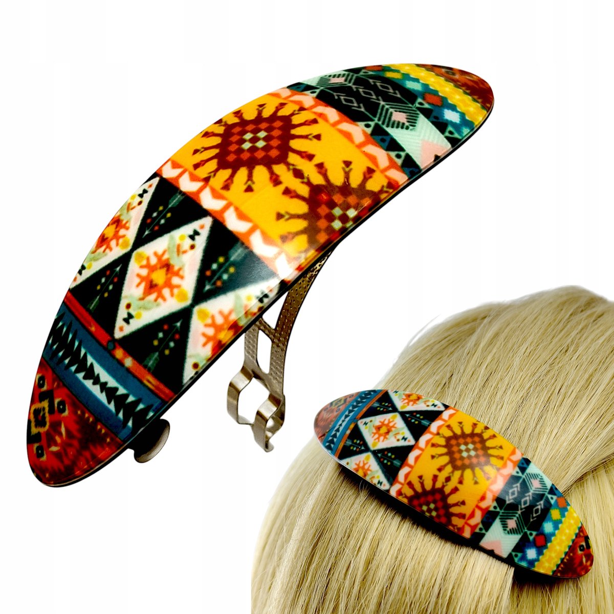 Automatische Haarclip Indiaanse Stijl, Kleurrijk