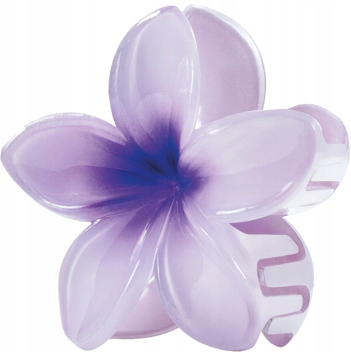 Hawaiiaanse Bloem Haarclip - Paars, Grote Clip