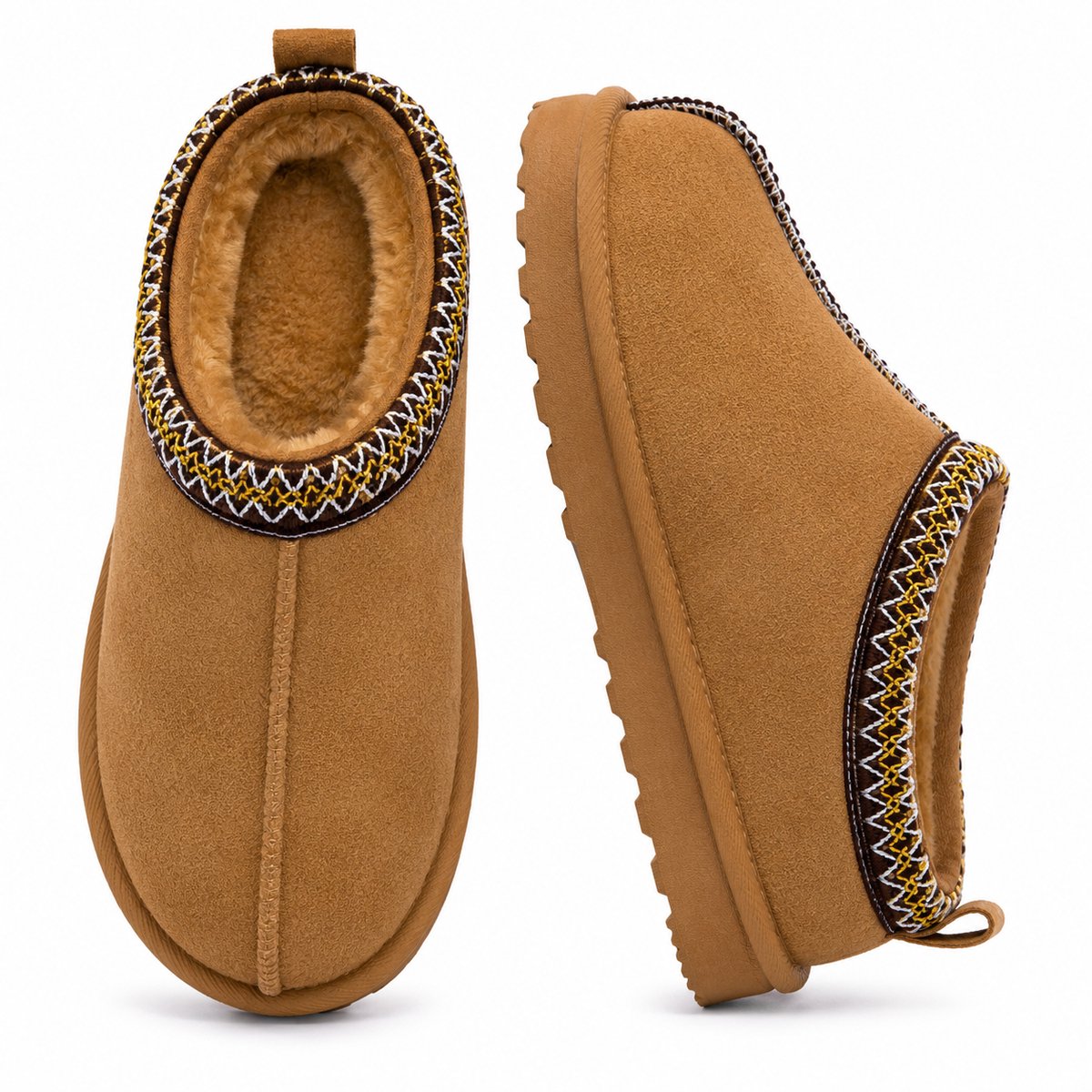 Pantoffels Dames - Sloffen - Stevige zool - Maat 36 - Chestnut