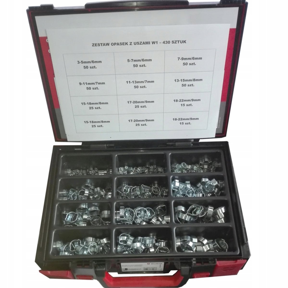 Klembanden Set met Oor 430 Stuks in Opbergkoffer