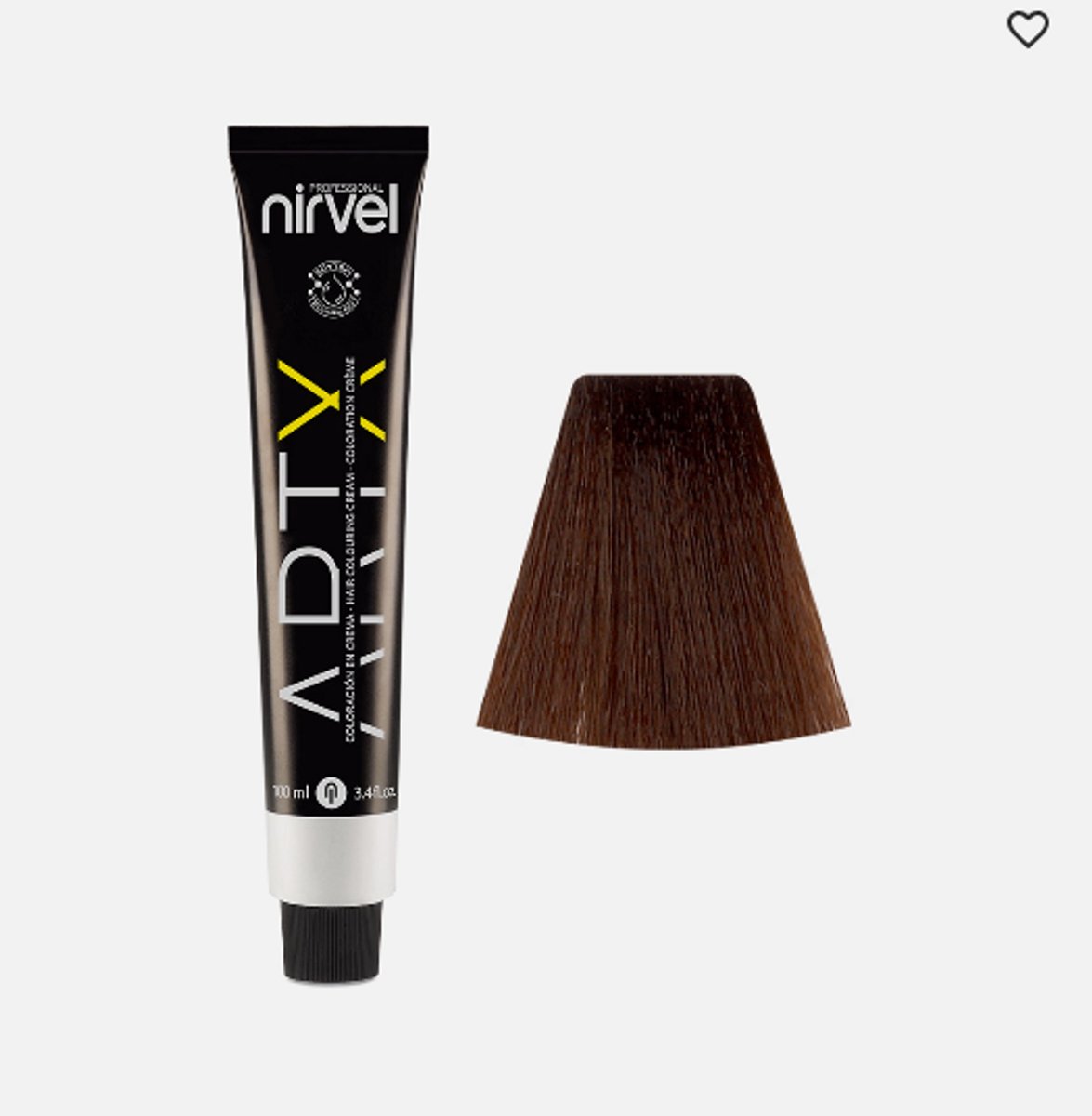Nirvel ARTX Kleurcrème Natural Light Chestnut 5 / Permanent-Haarfarbe mit Soytein-Technologie 100 ml