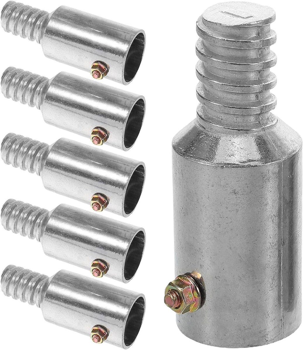 Bezemsteel Adapter - Verbindingsstuk Steel - Schoonmaak Werk - Stevige Metalen Connector - 25 mm Buis - Diverse Kleuren