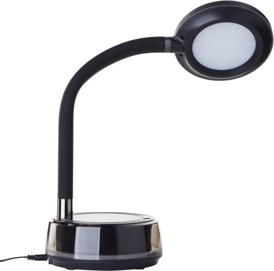Brilliant Moonglow - Tafellamp - LED 12W - 790lm - RGB - CCT - 3 steps dimbaar - USB - Klok - Zwart — afbeelding 4