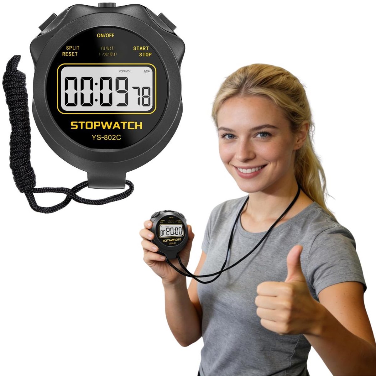 CRLYN® Interval Timer - Stopwatch - Gym Timer