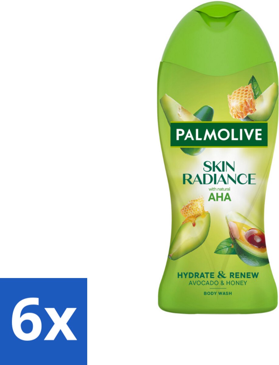 Palmolive – Douchegel – Skin Radiance Avocado Honey – 250 ml - Voordeelverpakking - 6 stuks