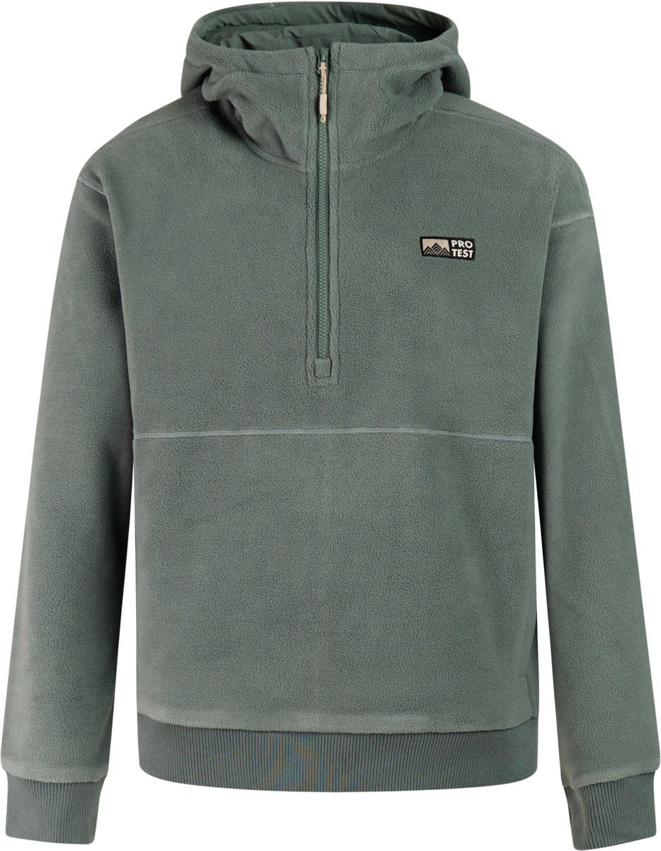 Protest PRTBright - Hoodie Heren - Loose fit - 1/4 rits - Capuchon - Fleece