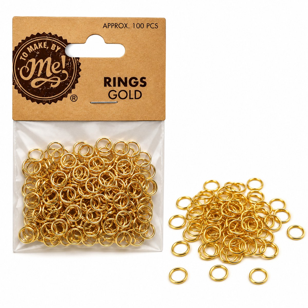 Sieraden Ringetjes Goudkleurig – ca. 100 Stuks – Metalen Verbindingsringen – Buigringen voor Sieraden Maken, Bedels & DIY