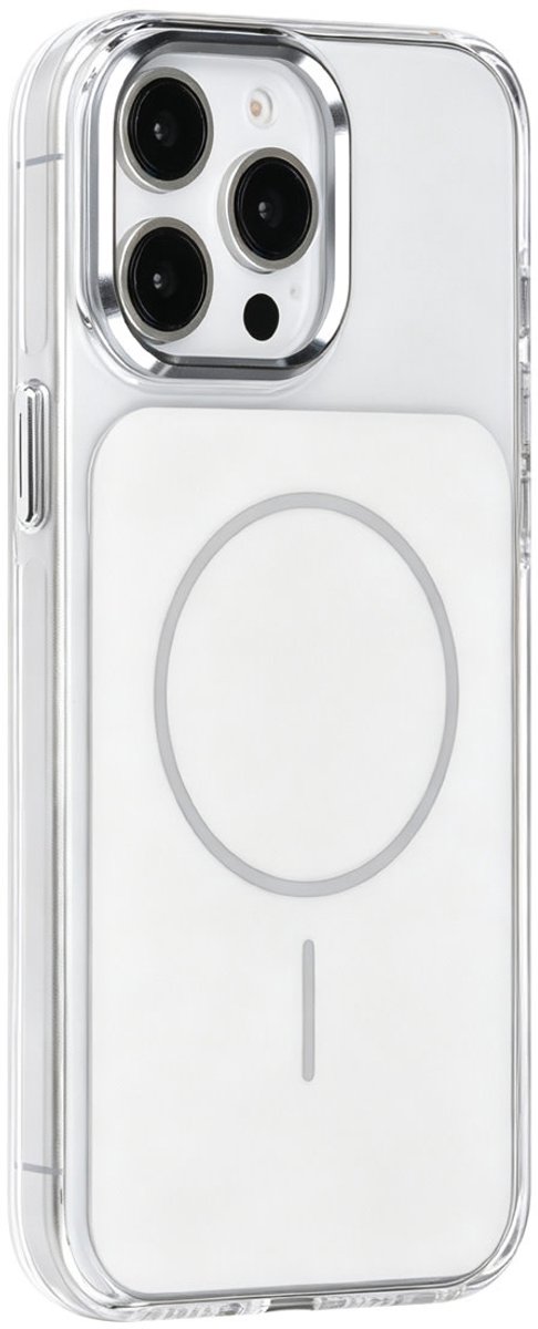 TUNIQ telefoonhoesje voor Apple iPhone 15 Pro Max - magSafe glossy PC - Wit