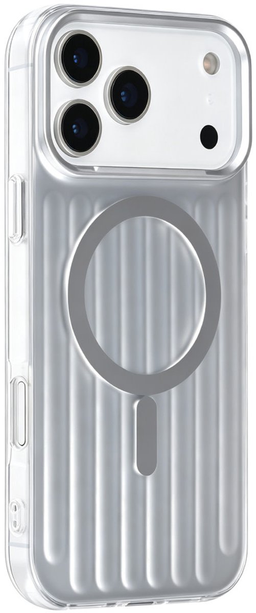 TUNIQ telefoonhoesje voor Apple iPhone 17 Pro Max - luggage IMD MagSafe - Zilver