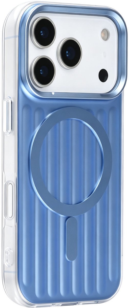 TUNIQ Backcover hoesje voor Apple iPhone 17 Pro - luggage IMD MagSafe - Blauw