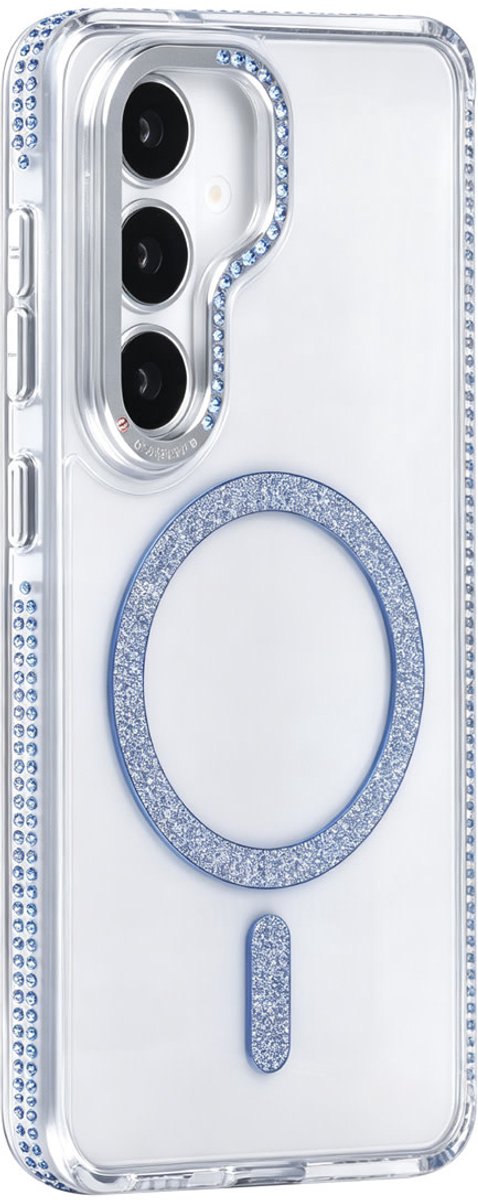 TUNIQ Backcover hoesje voor Samsung Galaxy S26 - Diamond MagSafe TPU+PC - Blauw