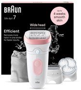 Braun Silk·épil 7-060 - Wet & Dry Epilator - Langdurig Gladde Huid - Brede Kop - Ladyshave Scheerkop en Trimmerkam