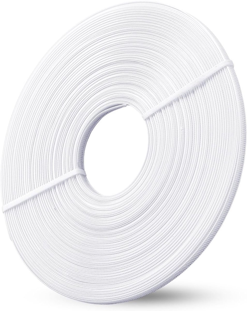 45 yards polyester walvisbeen 6mm katoenen beklede poly naaiaccessoires voor corsetten, trouwjurken en lingerie, ideaal voor avondjurken en hoeden, wit