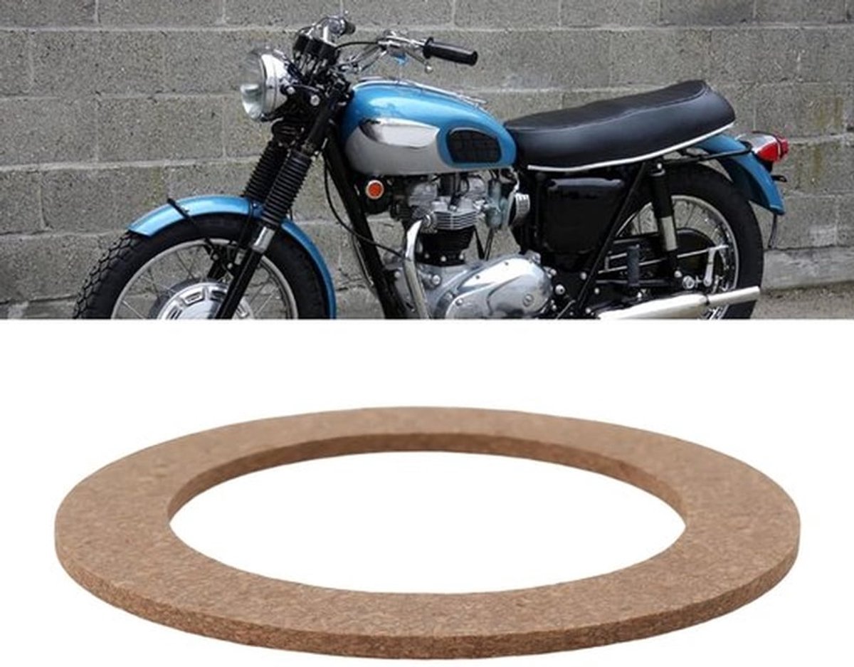 Olievuldop 2 inch - 5 stuks - Rubber/Kurk Afdichting - Compatibel met TRIUMPH 350/500/650 - Eenvoudig te Installeren - Voorkomt Brandstoflekkage - Tankdop