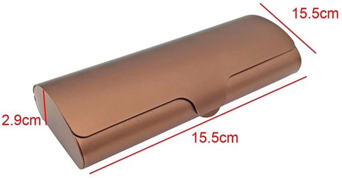 Brillenetui Hard Shell Design - Brillenkoker Harde Schaal - Lichtgewicht Brillendoos - Kliksluiting - Zachte Voering - Geschikt voor Bijziende Brillen