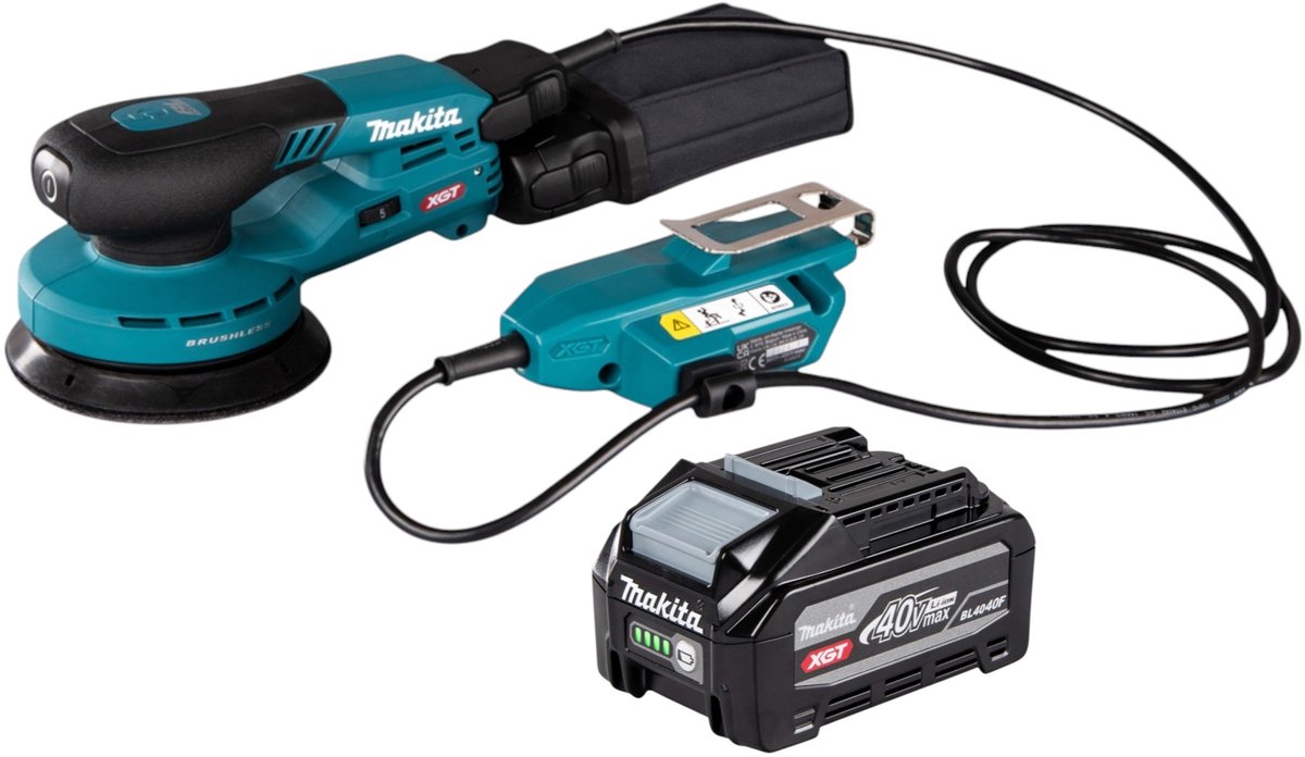 Makita BO 001 CGZ Accuschuurmachine 40 V max. 125 mm 5,0 mm slag Brushless Solo - zonder accu, zonder lader