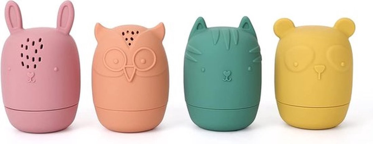 Siliconen badspeelgoed, kneedbaar badspeelgoed, geschikt voor peuters van 6-12-18 maanden en ouder, kindvriendelijk badspeelgoed, babyshowerspeelgoed voor kinderen van 1-3 jaar.