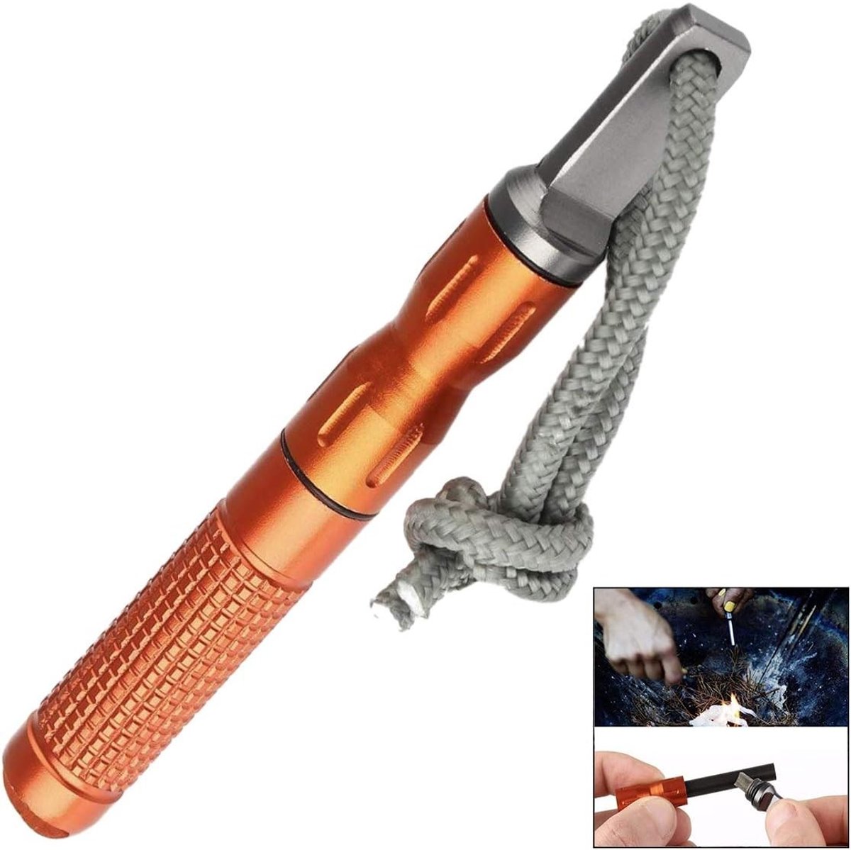 Vuurstarter - Mini - Vuurvast en Waterbestendig - Survival Fire Starter Kit voor Kamperen, Wandelen en Jagen