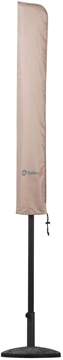 Famanu – Beschermhoes voor parasols 140 cm x 25,5/27 cm, 100% polyester, ideaal voor bescherming tegen weersinvloeden en vuil