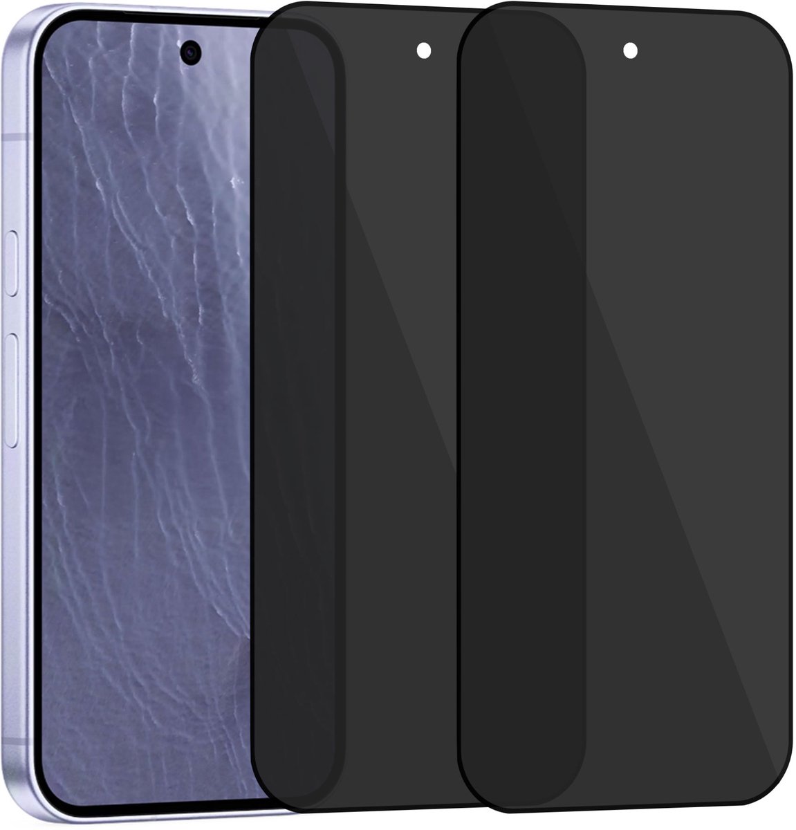 2x Privacy Screenprotector geschikt voor Google Pixel 11 / 11 Pro - Anti Inkijk - Gehard Glas geschikt voor Google Pixel 11 / 11 Pro