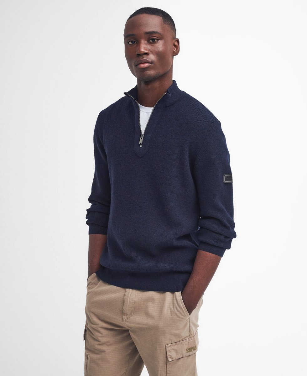 BARBOUR - Heren pull - Maat M - Mannen - MARINE -