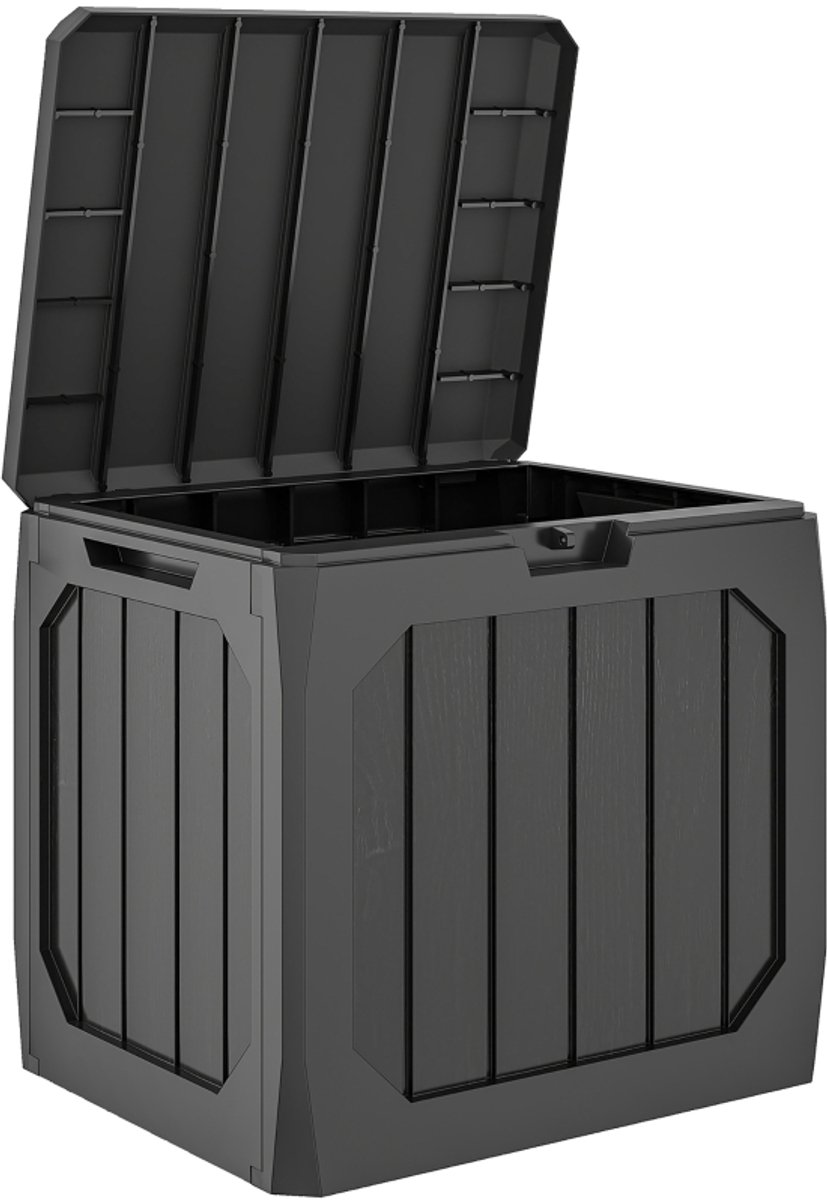 Outdoor hars opslagdoos - waterbestendig patio dek doos Outdoor opslagdoos voor kussens - zwart