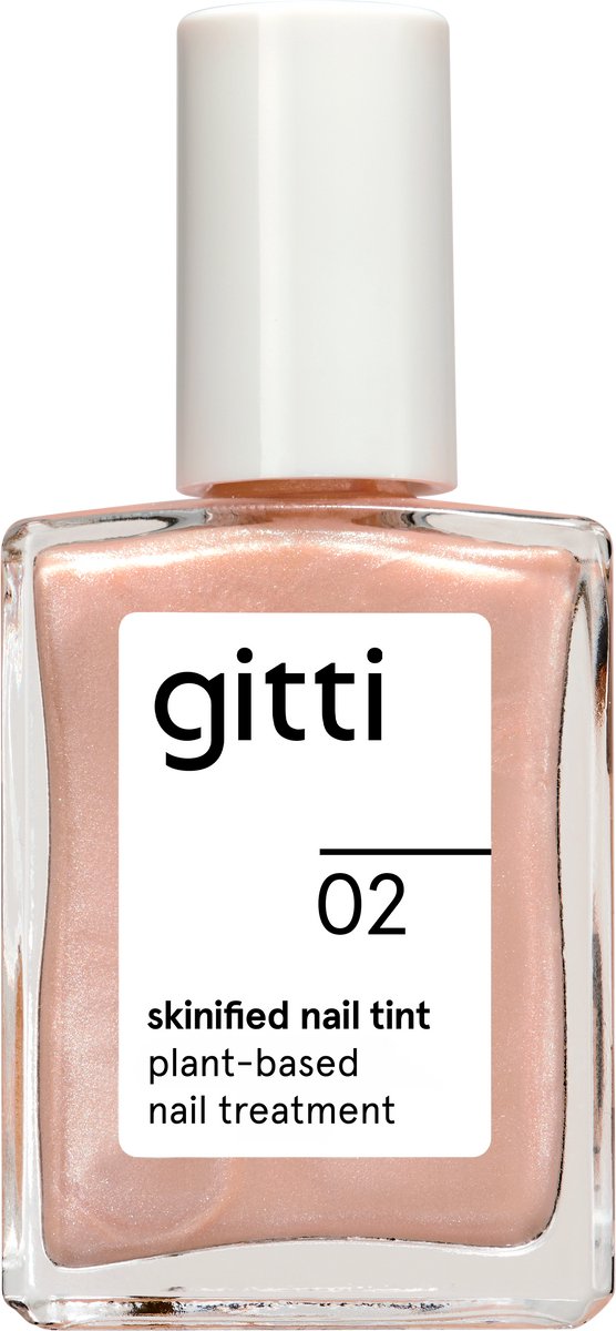gitti Skinified Nail Tint no. 02 - Soft Nude - Verzorgende Nageltint - Versterkt & Verzorgt - Met Kleur - Vegan - 15 ml