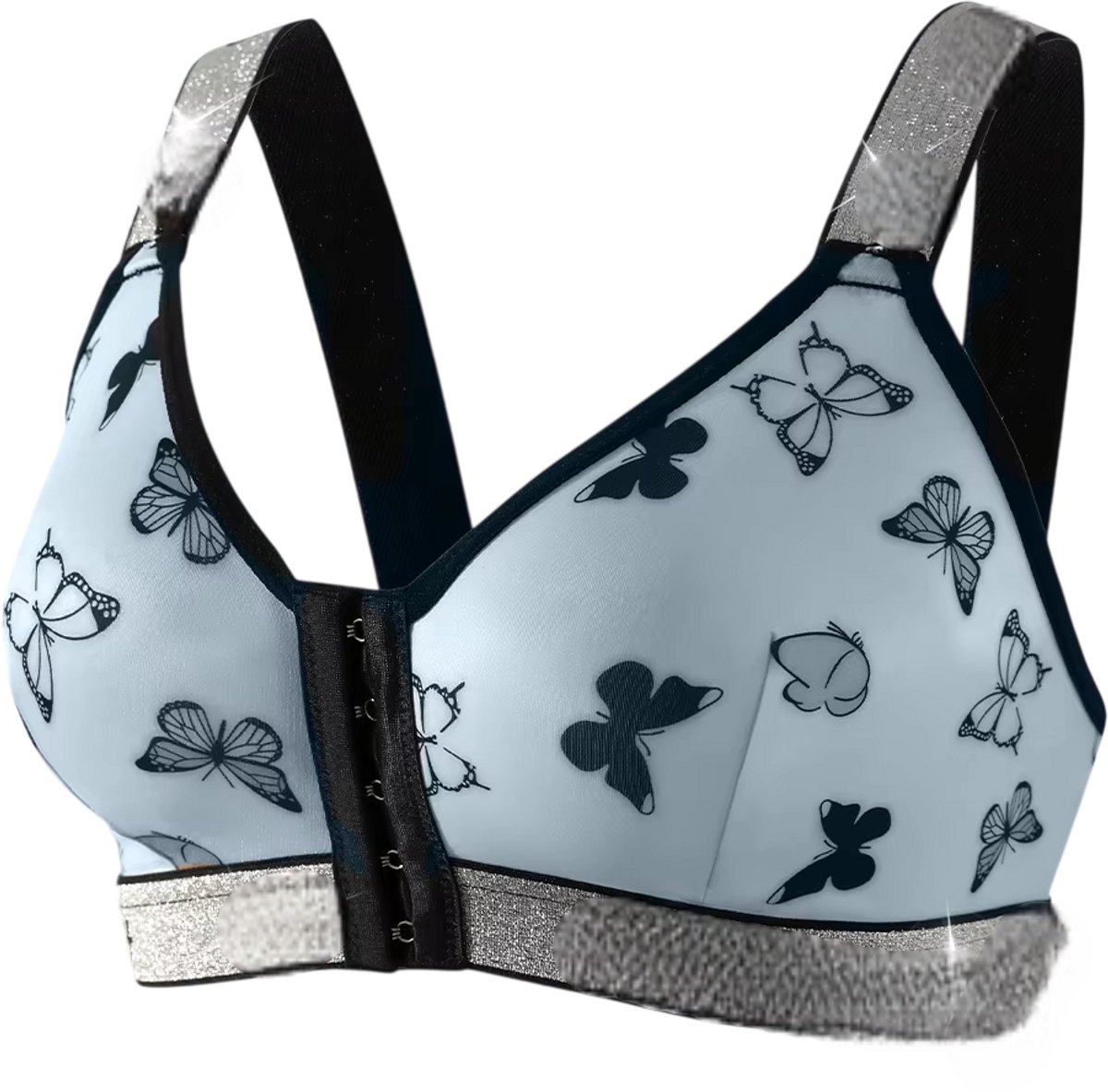 Draadloze BH Dames – Comfortabele Naadloze BH Zonder Beugel voor Dagelijks Gebruik - Blauw - Maat L