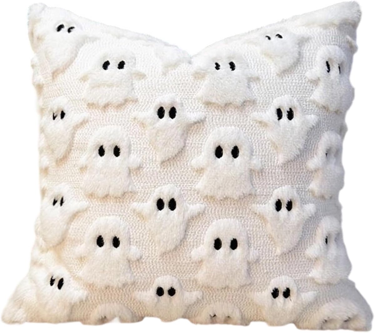 Halloween Kussensloop 45x45 cm - Spook Decoratie voor Binnen - Moderne Esthetische Kamerdecoratie - Halloween Versiering