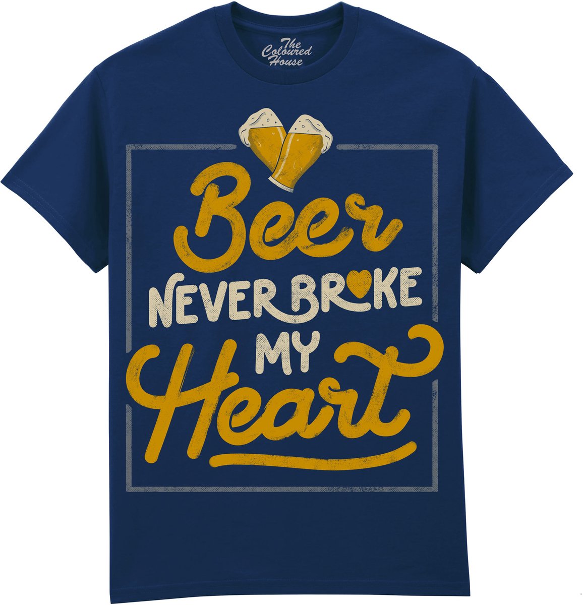 Bier Beer Never Broke My Heart The Coloured House T-shirt M