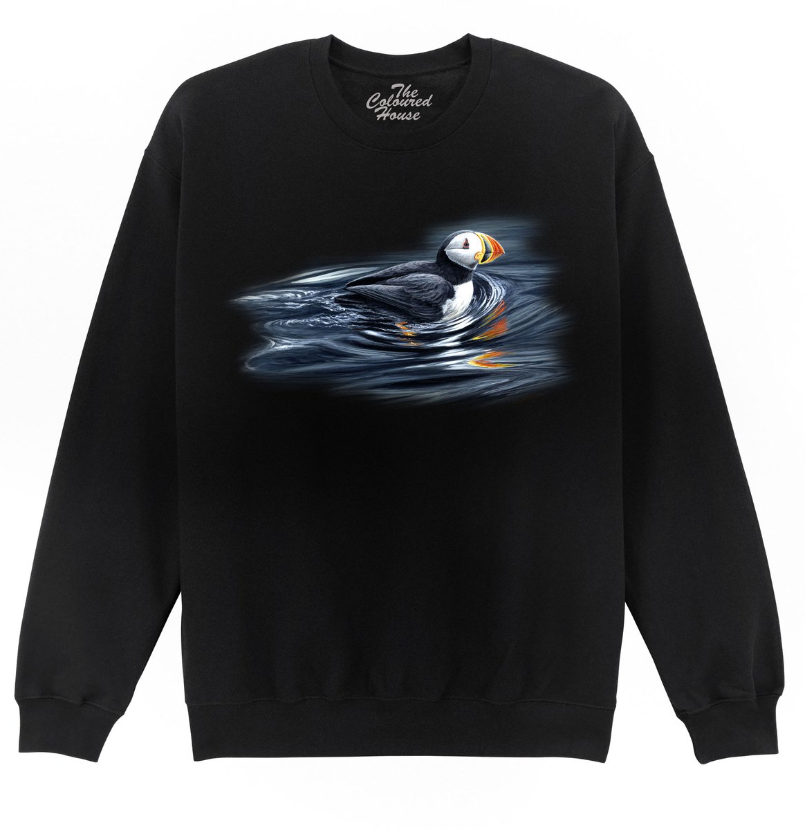 Papegaaiduiker Swimming Puffin The Coloured House Sweater S