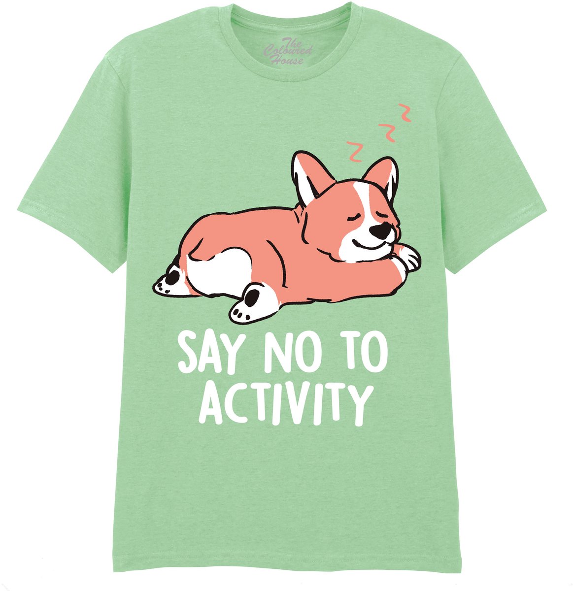 Corgi Say No To Activity The Coloured House T-shirt XL