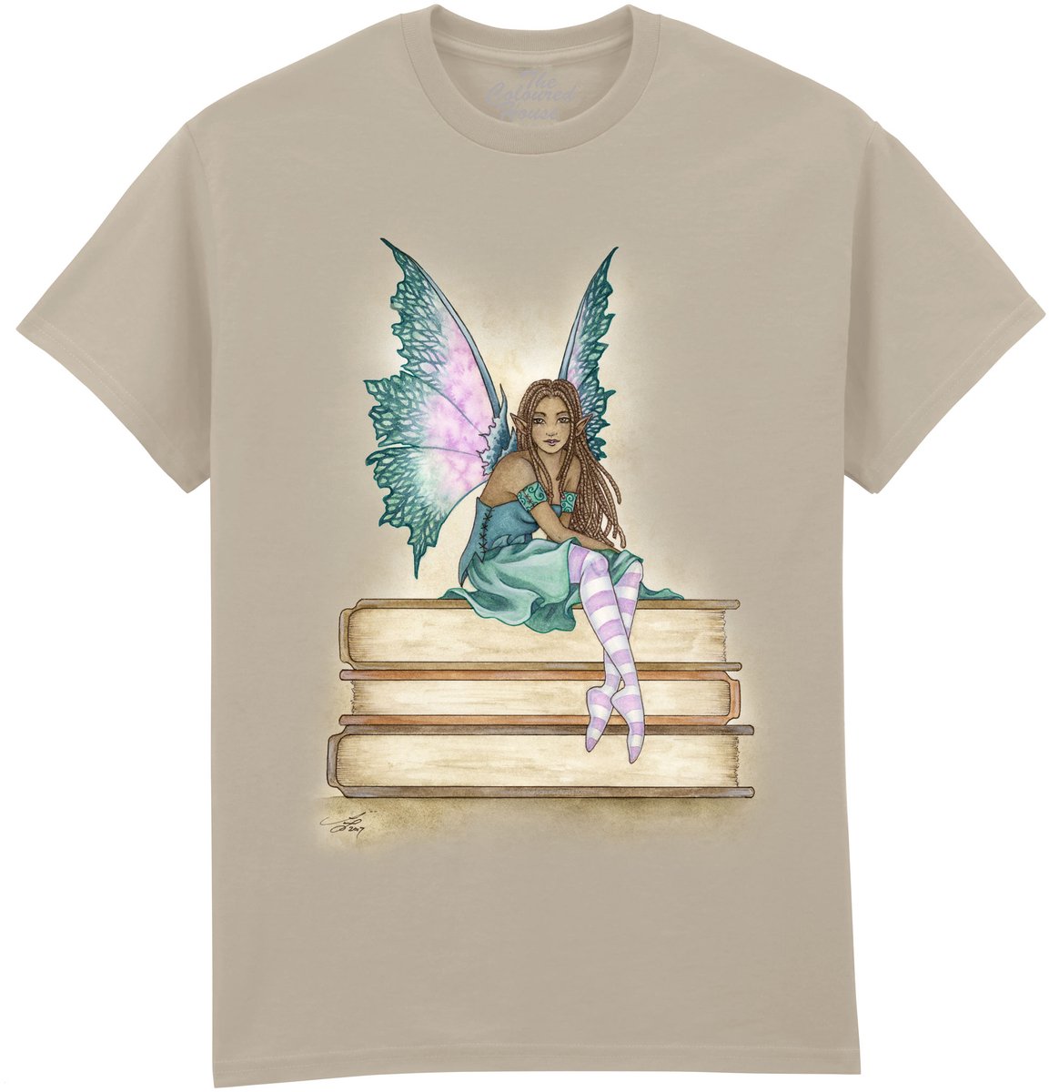 Green Bookworm The Coloured House T-shirt XXL