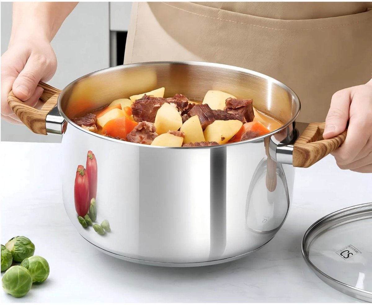 RVS kookpan 26 cm inductie – Koch Systeme CS Silvara