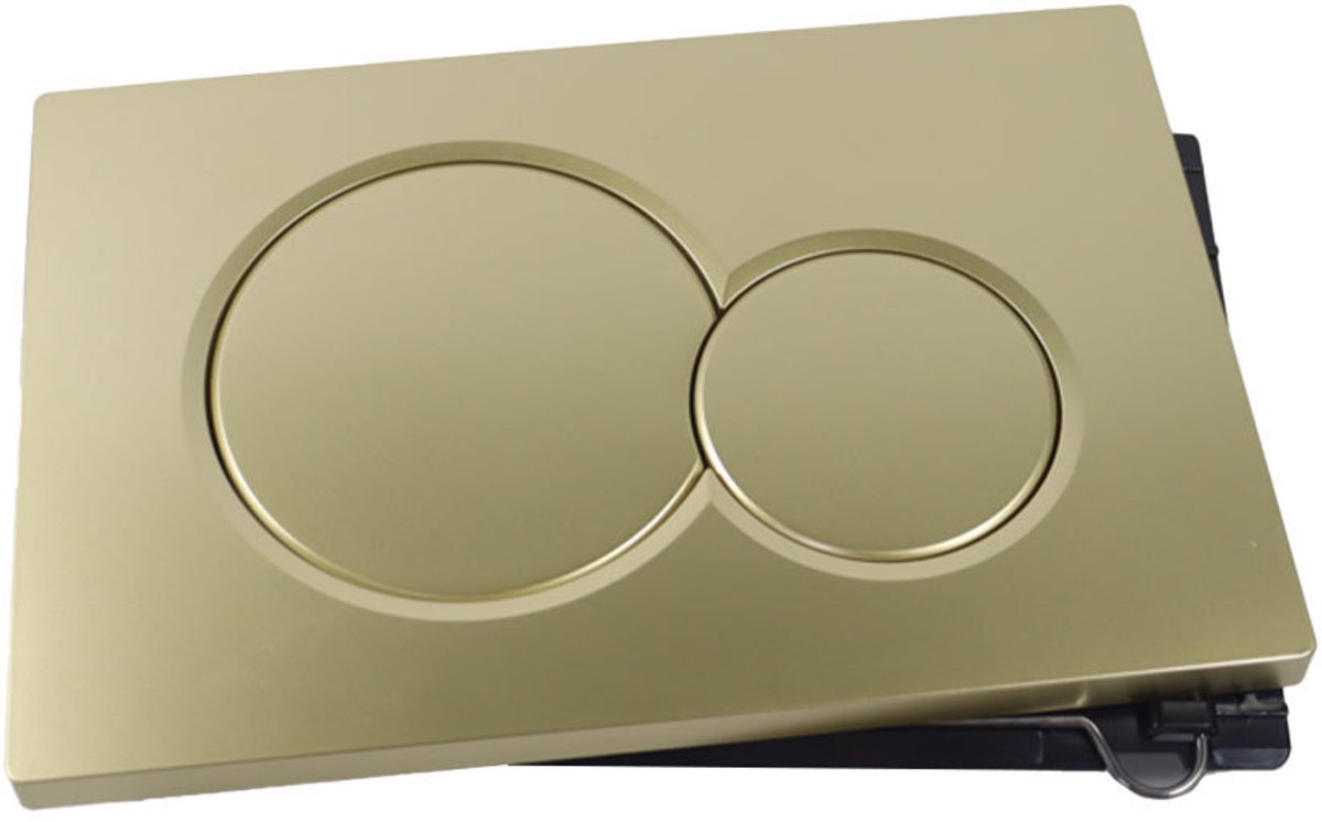 Bedieningspanelen - Geschikt voor Geberit UP320/UP300 & SIGMA01/20/21/30/40/50 - Toiletten bedieningsplaat - 2-toets spoeling - goud