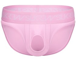 SUKREW U-Style Brief Summer Pink - MAAT XXL - Erotisch Heren Ondergoed - Slip voor Man - Sexy mannen Slip