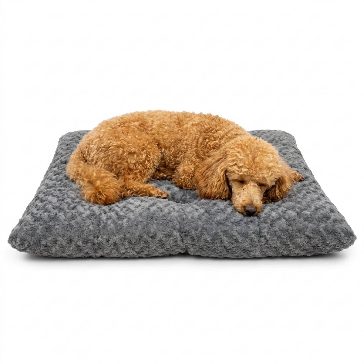 Bol.com Happysnoots Hondenkussen 100x70cm - Groot - Fluffy - Luxe Hondenbed - Dog Bed - Wasbaar - Grijs aanbieding