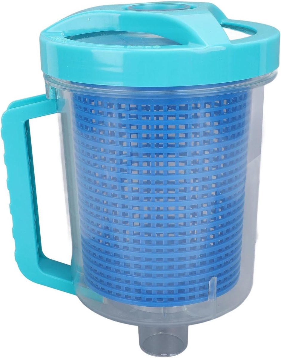 Universele In-line Zwembadafdekking Container, Stevige Plastic Mesh Mand voor Filterafval, Efficiënt en Duurzaam Gebruik