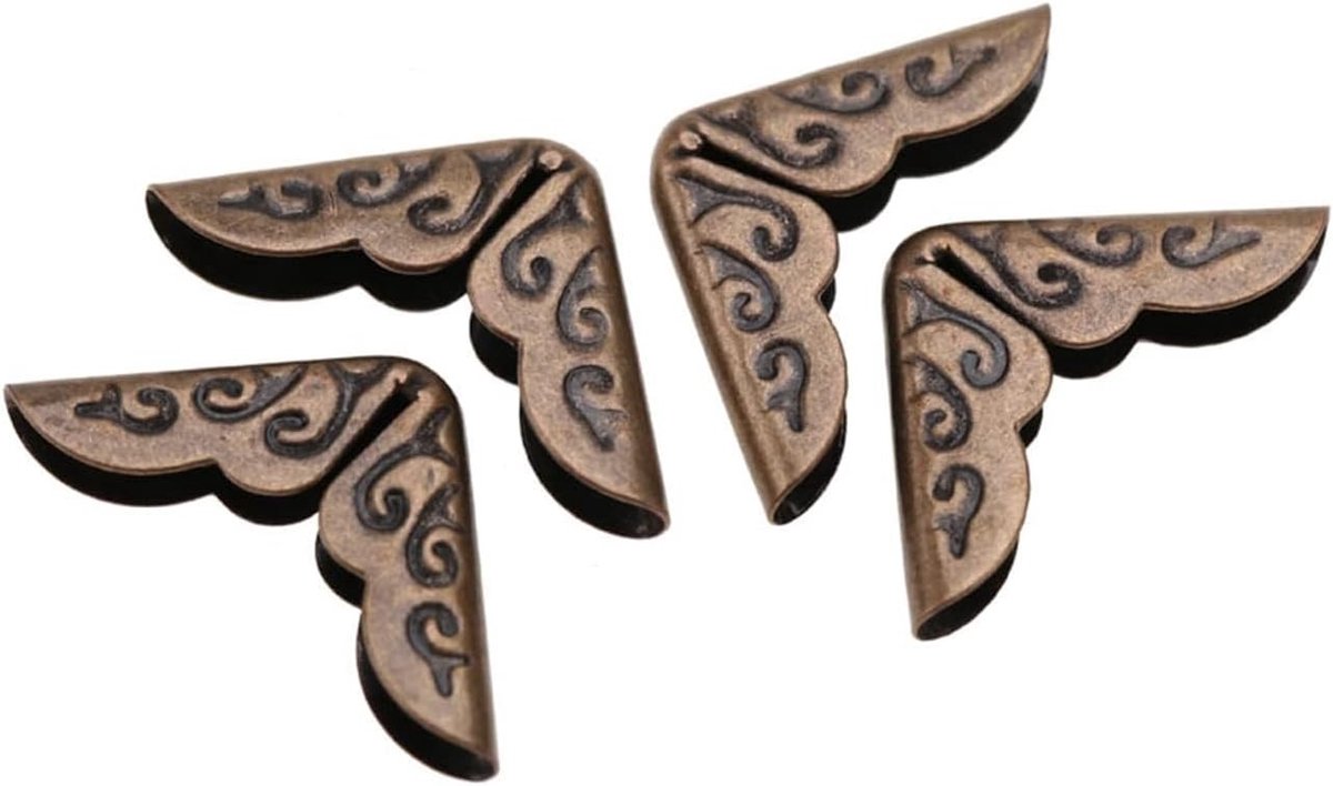 50 Stuks IJzeren Hoekbeschermers voor Scrapbooking, Fotoboeken en Notebooks in Antieke Stijl