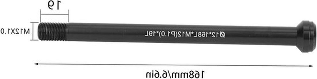 Thru-axle 142 x 12 mm met draad, aluminium verlengstuk voor fietsen, geschikt voor mountainbike en racefiets, vervangingsonderdelen voor betrouwbare prestaties