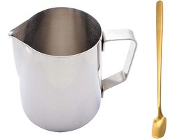 Foam Can voor Melk, Ideaal voor Koffie, Latte en IJs, Roestvrijstalen Melkopschuimer voor Perfecte Schuimlaag